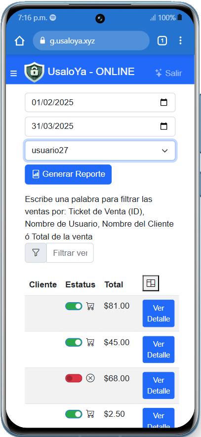 Reportes de Ventas
